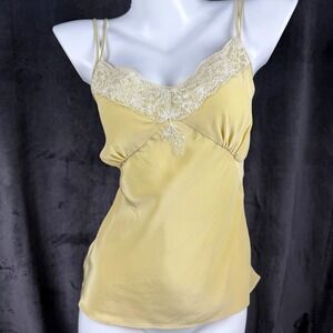Y2K Nougat London Silk Lace Cami Y2K Fairycore Coquette 90s Minimal Top S